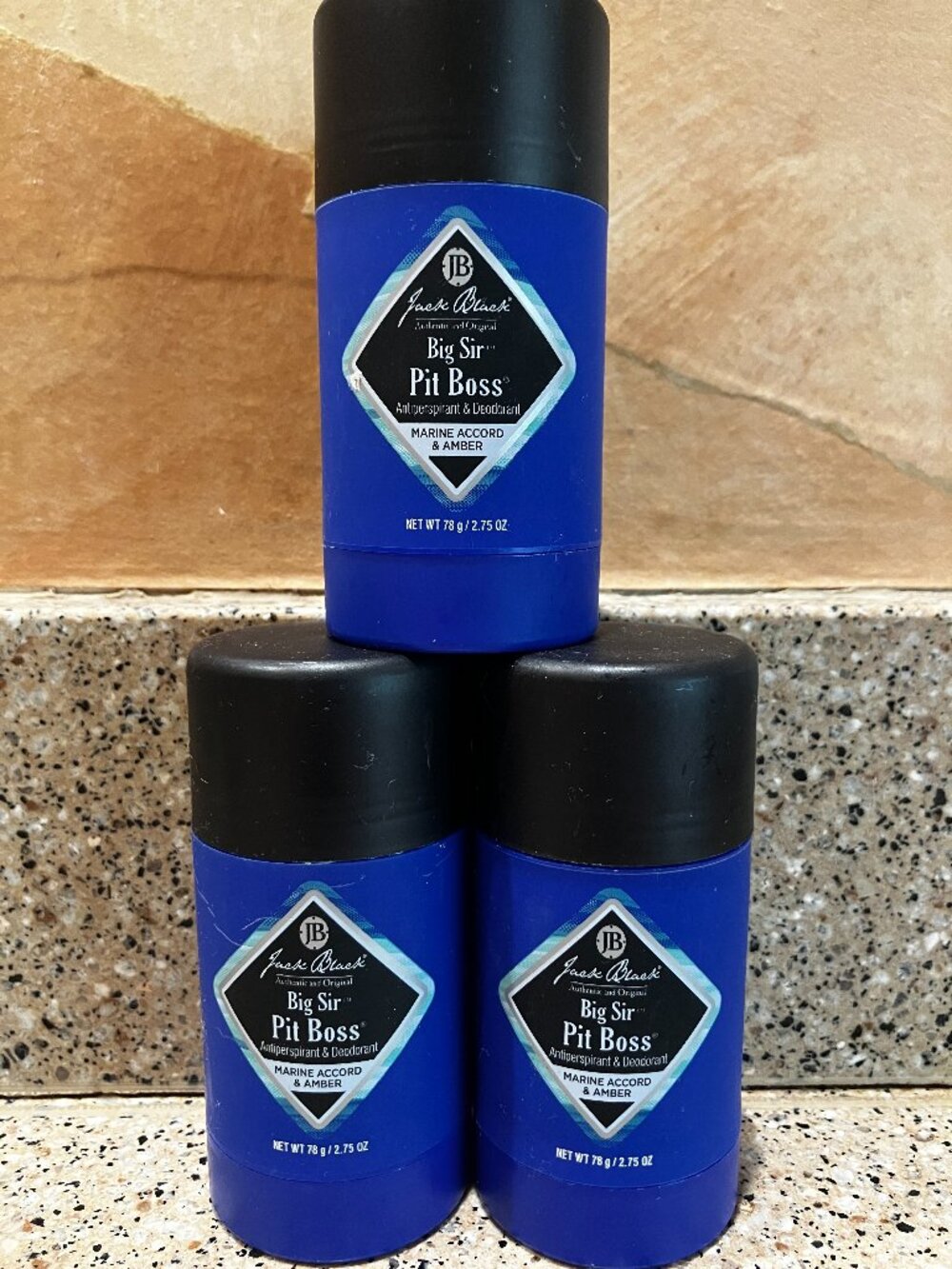 Jack Black Set of 3 Big Sir Stick Deodorants! NEW